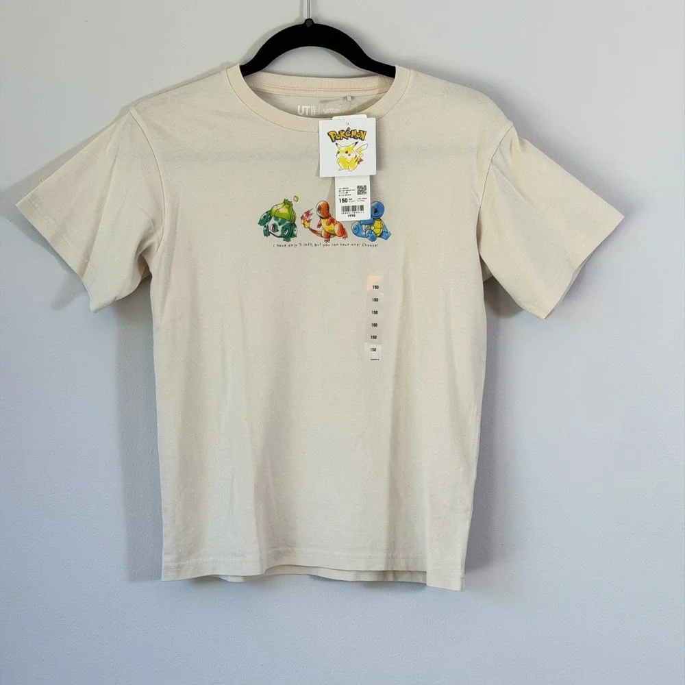 NWT Pokémon Kids Shirt Uniqlo Japan Exclusive Limited Charmander 150cm 12-14